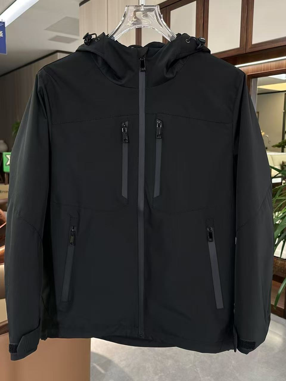 (image for) Men's Casual Sports Hooded Jacket Simple Outdoor Windbreaker