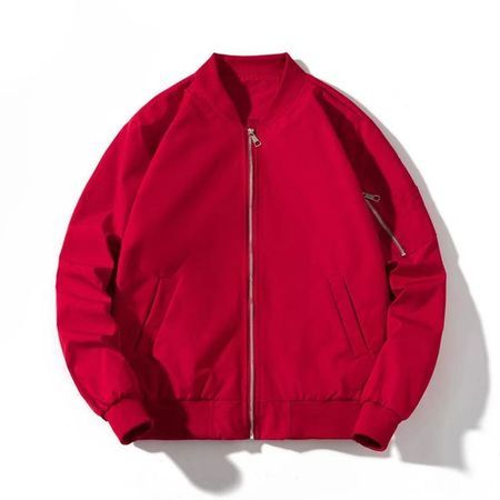 (image for) Men's Jacket Solid Color Stand Collar Windbreaker