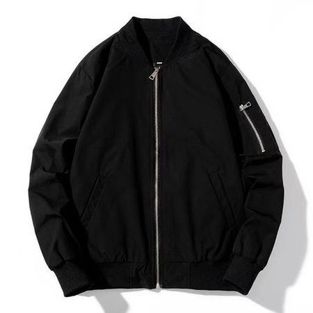 Men's Jacket Solid Color Stand Collar Windbreaker