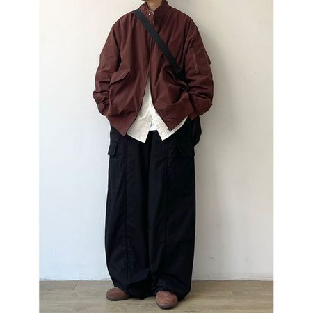 Men's Retro Loose Stand Collar Jacket