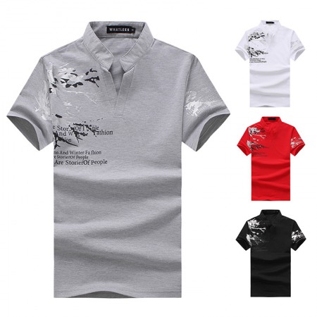 (image for) New Men's Printing Short-Sleeved Plus Size T-Shirt