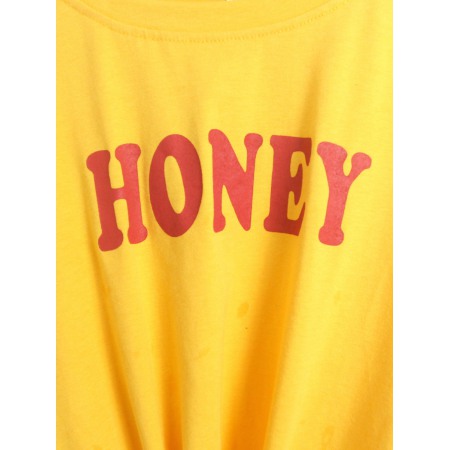 Letter Print Tie T-Shirt