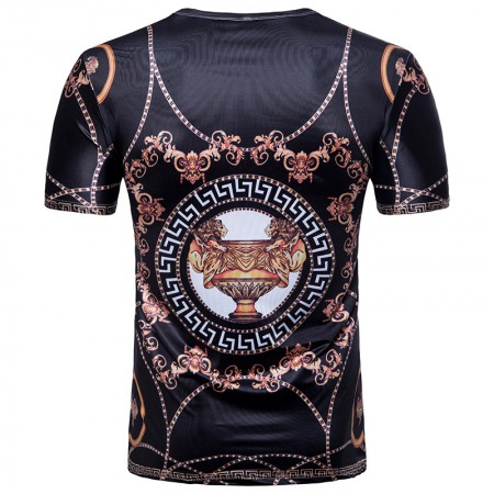 Modal Additional Images for Men's 3D Shirt Court Style Printing Short Sleeve T-Shirt
