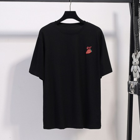 Summer New Plus Size Women's Shirt Loose Covering Meat Plus Fat Plus Size Embroidered Short-Sleeved T-Shirt Women