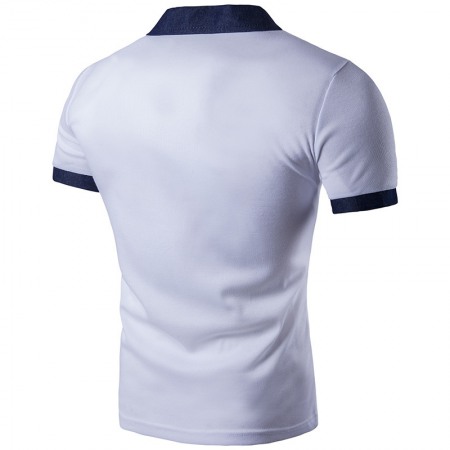 Men's Lapel T-Shirt Casual Style Plus Size