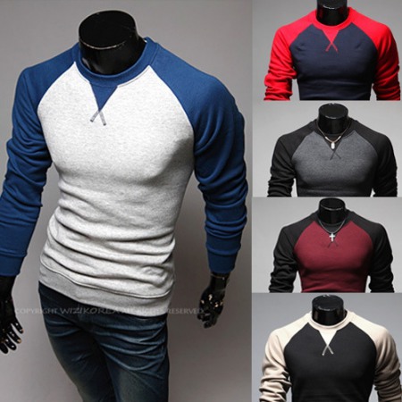 New Round Neck Long-Sleeved T-Shirt Hot Sale Ny Embroidery Men's
